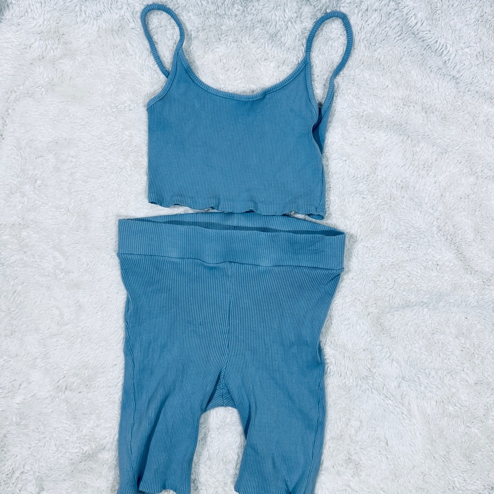 Fashion Nova Blue Two-Piece Set